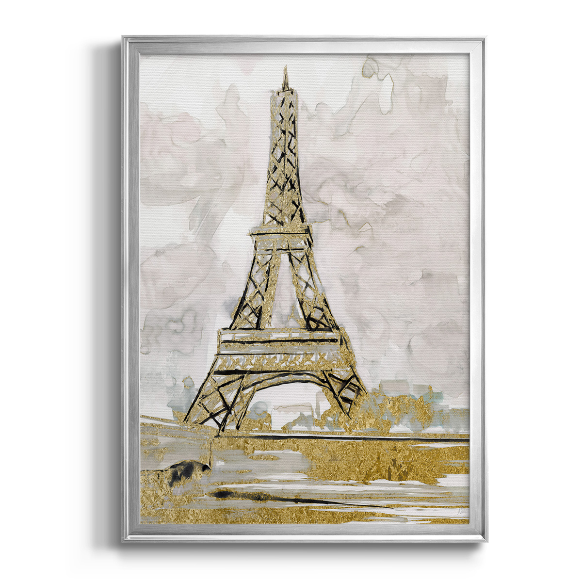 Eiffel Tower Glitz Premium Framed Print - Ready to Hang