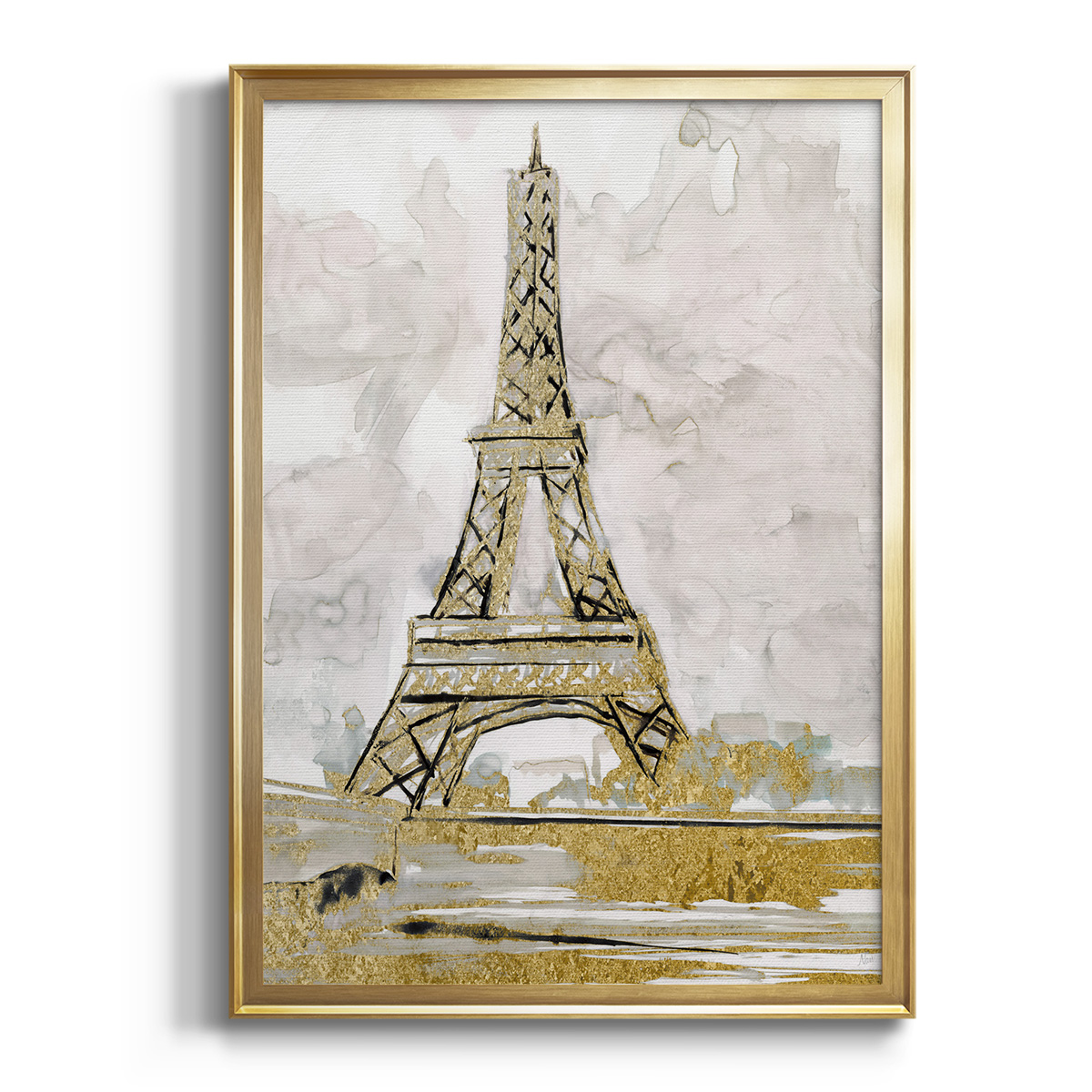 Eiffel Tower Glitz Premium Framed Print - Ready to Hang