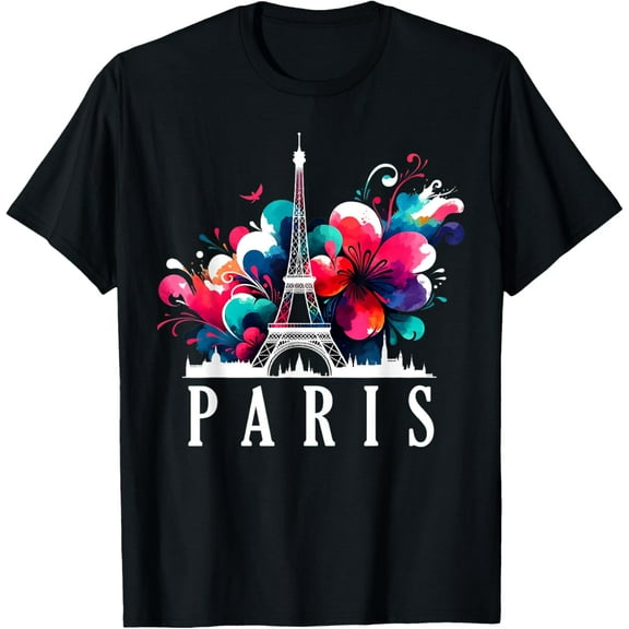 Eiffel Tower Holiday France Souvenir Women Kids Girls Paris T-Shirt
