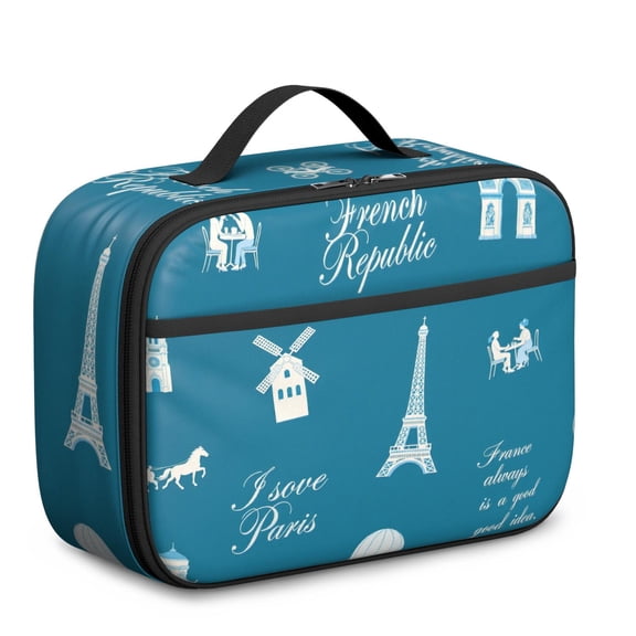 Eiffel Tower Lunch Box Men Women Insulated Lunch Cooler Bag Reusable Cooler Lunch Box for Daily Use Office