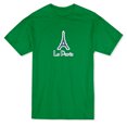 thumbnail image 1 of Eiffel Tower Medium Front Graphic And "Le Paris" Text Underneath Men's T-shirt, 1 of 2