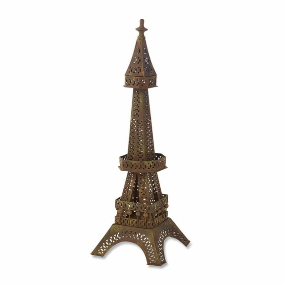 Eiffel Tower Metal Figurine & Jewelry Display 24" + Jewelry Hooks