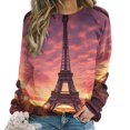 thumbnail image 1 of Eiffel Tower Mom Sweatshirt For Women Long Sleeve Pullover, 1 of 7