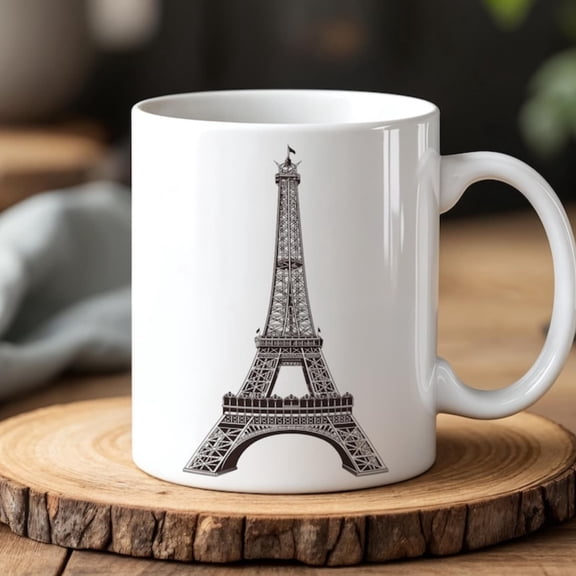 Eiffel Tower Mug 0 ml Paris France Ceramic Coffee Cup Romantic Travel Gift France Lovers.