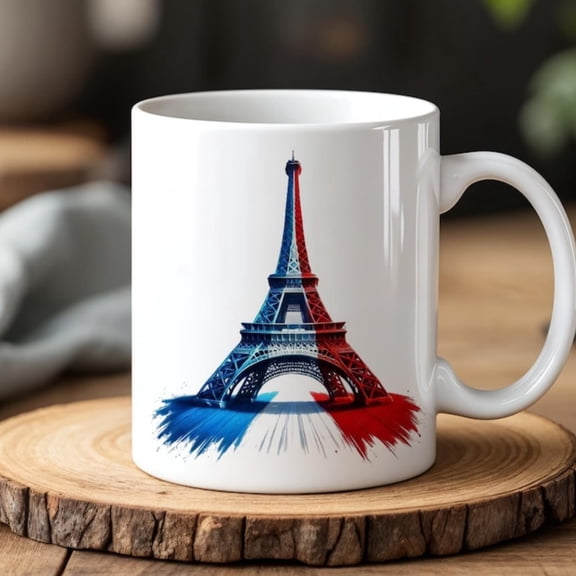 Eiffel Tower Mug 0ml Paris French Brush Areramic Cup France Travel uvenir Gift Coffee and Tea Lovers.
