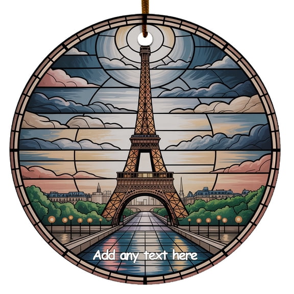 Eiffel Tower Ornament  Personalized Ornament Gift for Families, Friends, Men & Women, Christmas 2025 Keepsake