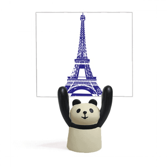 Eiffel Tower Outline France Paris Memo Holder Cartoon Animal Panda Stand Decoration