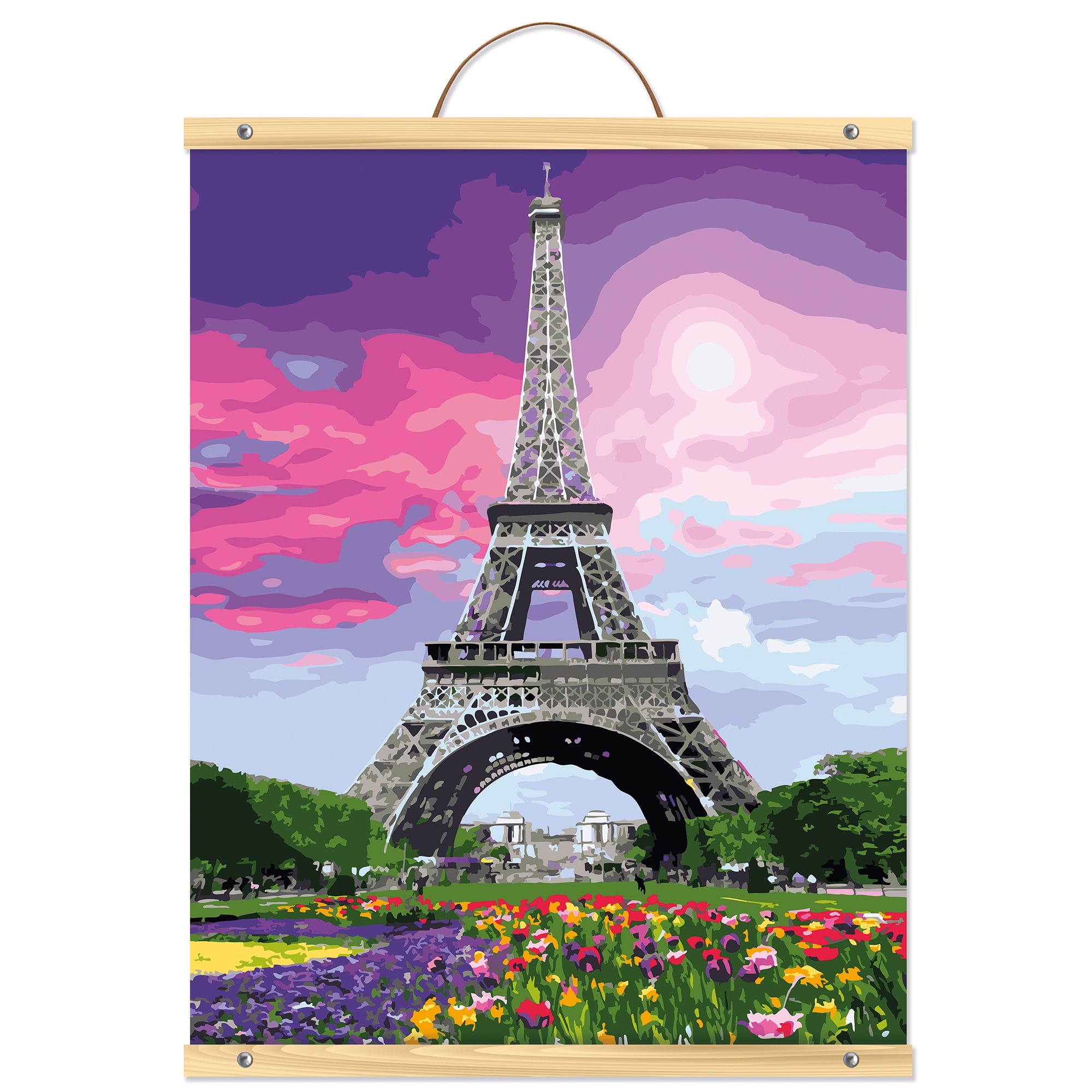 Romantic Paris - Paint by Numbers Kit for Adults DIY Oil Painting Kit on  Canvas