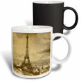 thumbnail image 1 of 3drose, Eiffel Tower Paris France 1889 Sepia Tone, 11oz Magic Transforming Mug, 1 of 7