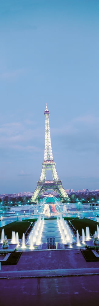 Eiffel Tower Paris France Canvas Art - Panoramic Images (27 x 9)