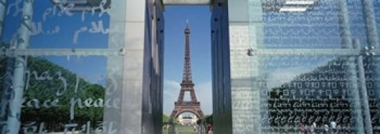 Eiffel Tower Paris France Canvas Art - Panoramic Images (36 x 13)