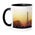 thumbnail image 1 of 3dRose, Eiffel Tower, Paris, France - EU09 DBN0735 - David Barnes, 15oz Two-Tone Black Mug, 1 of 7