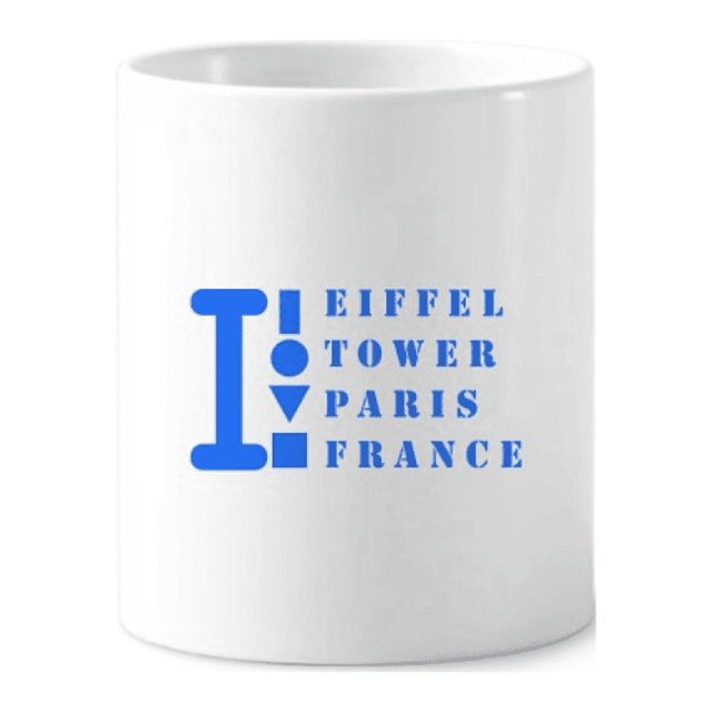 Eiffel Tower Paris France Toothbrush Pen Holder Mug Cerac Stand Pencil Cup
