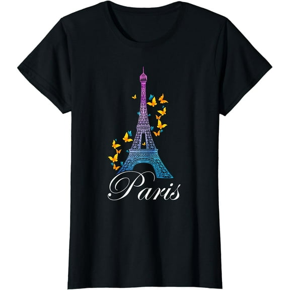 Eiffel Tower Paris Holiday France Shirt Souvenir Women Kids T-Shirt