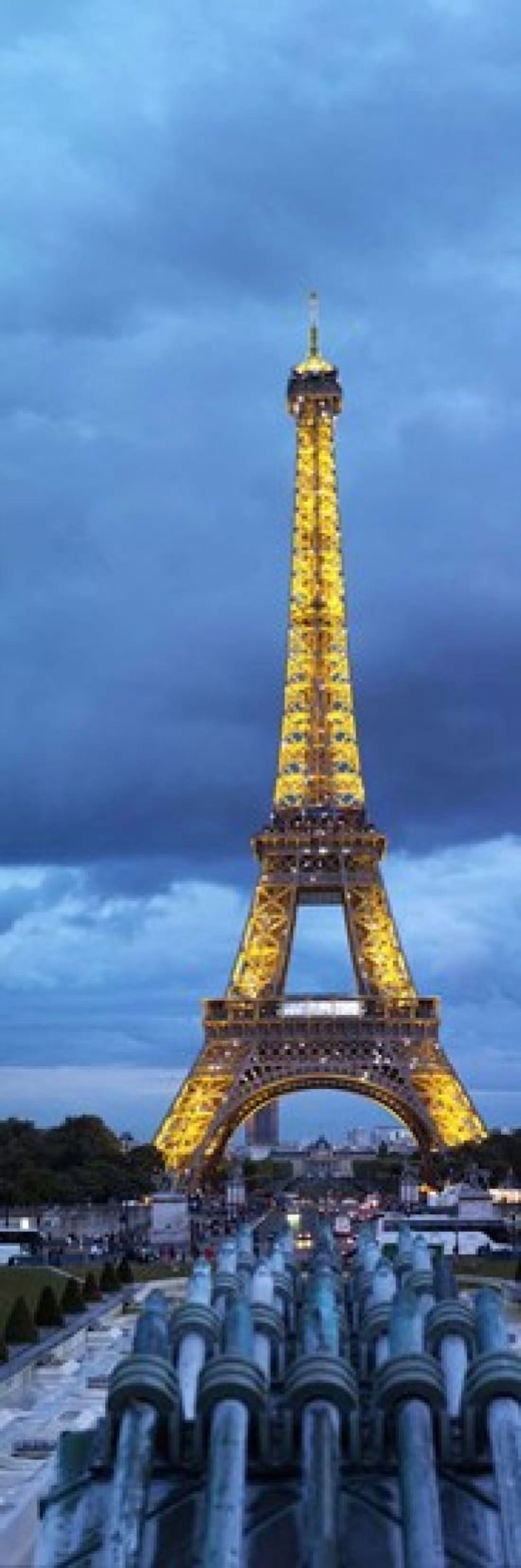 Eiffel Tower Paris Ile-de-France France Canvas Art - Panoramic Images (15 x 6)