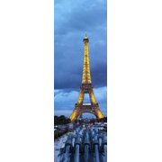 Eiffel Tower Paris Ile-de-France France Canvas Art - Panoramic Images 15 x 6