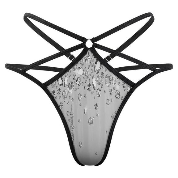 Eiffel Tower Paris Open Type Women's Panties Crotch Opening G-strings Thongs Lingeries Underwear