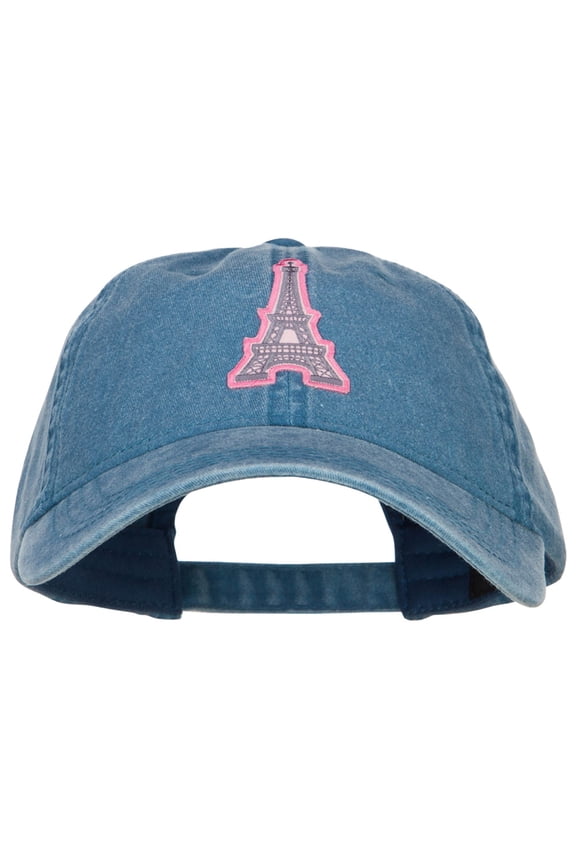 Eiffel Tower Paris Patched Washed Cap - Royal OSFM