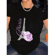 Eiffel Tower, Paris, Pretty Souvenir Gift T-Shirt