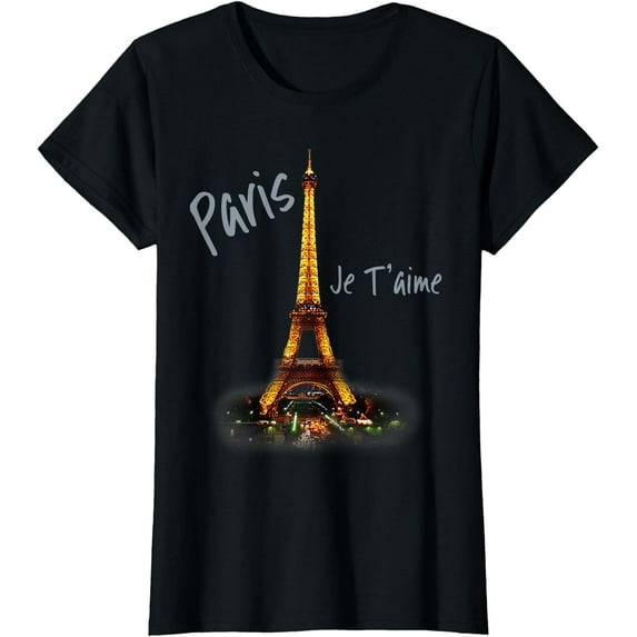 Eiffel Tower Paris Shirt Vintage I Love Paris France Shirt T-Shirt