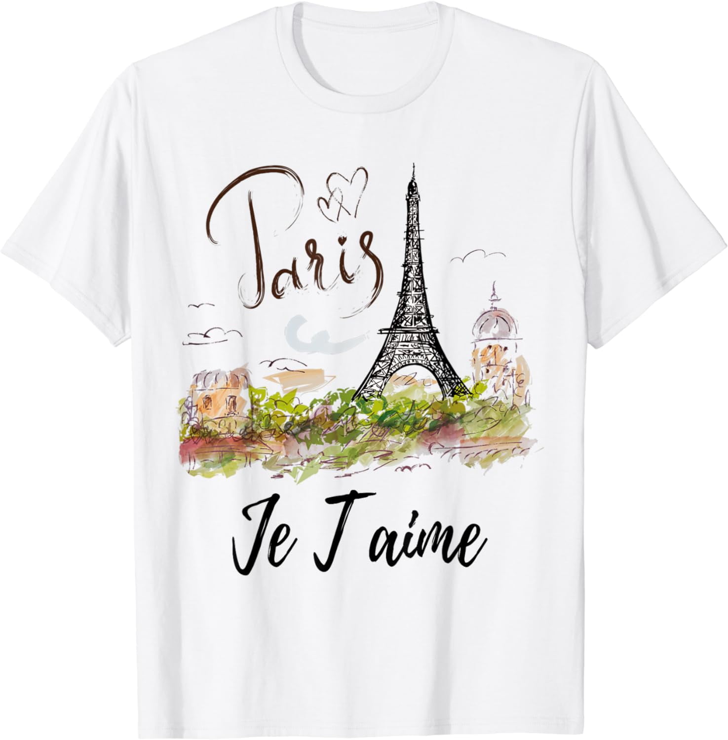 Donna Paris France Torre Eiffel – I Love Paris Souvenir Maglietta - Foto 5