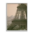 thumbnail image 1 of Eiffel Tower Paris Skyline Town & City Photograph Gray Framed Art Print Wall Art, 1 of 7