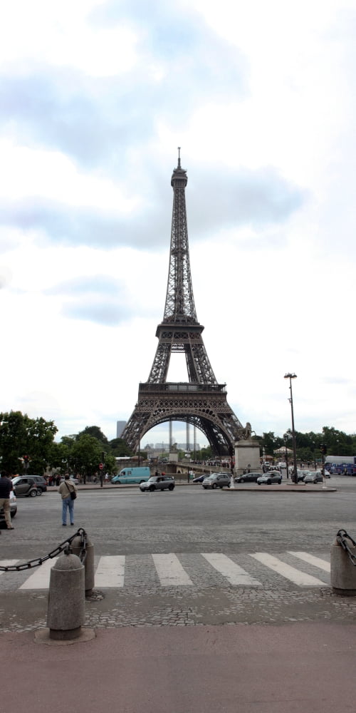 Eiffel Tower ParisIle-de-France France Canvas Art - Panoramic Images (12 x 36)