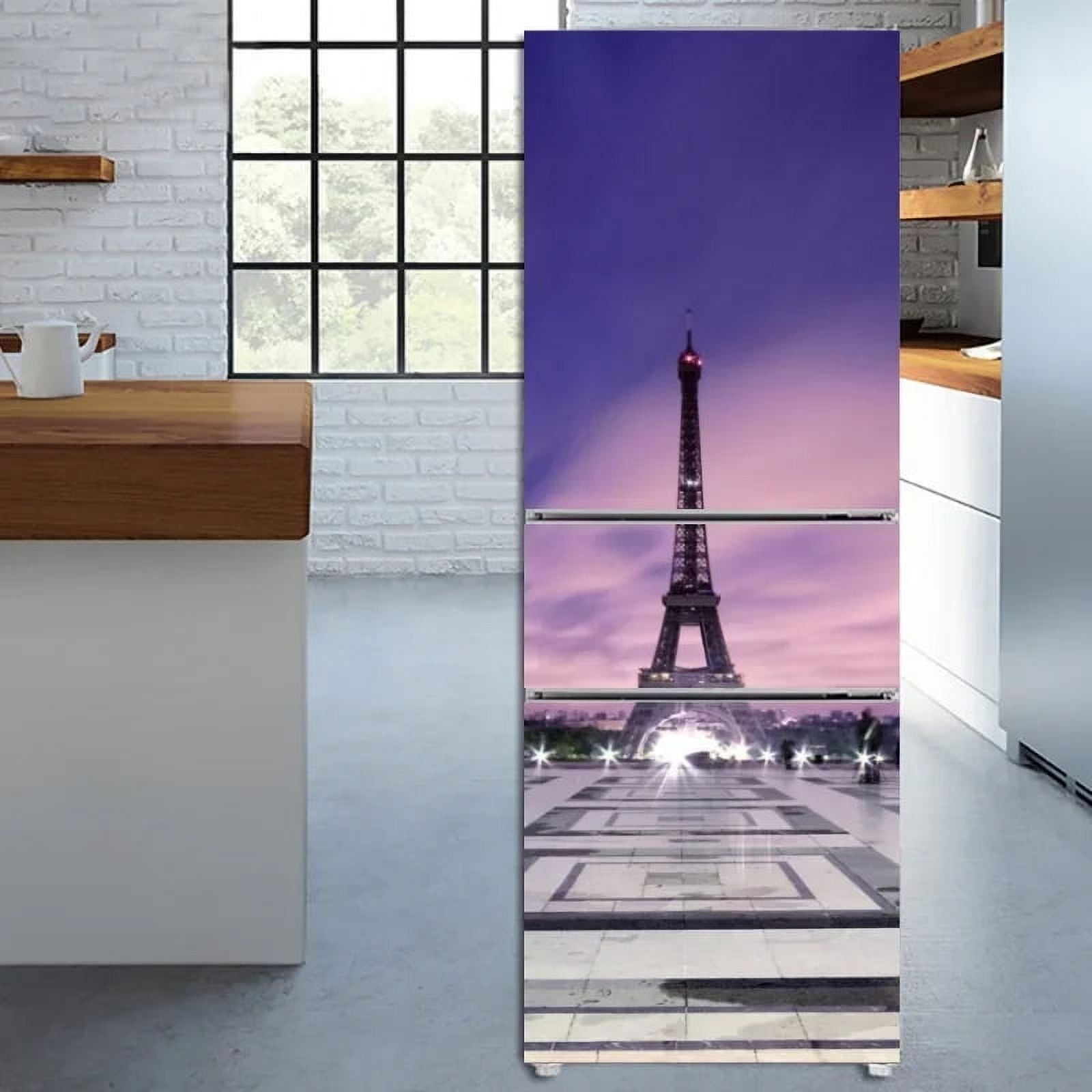 Eiffel Tower Refrigerator Sticker France Paris Fridge Sticker ...