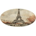 thumbnail image 1 of Eiffel Tower Round Rugs -Washable Non-Slip Small Round Area Rug Throw Soft Circle Rugs for Bedroom, Modern Print Indoor Carpet for Entryway Sofa Living Room, 1 of 7