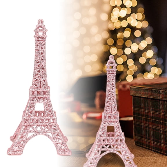 Eiffel Tower Statue Decor 6.2 Inch Room French Eiffel Tower Party Decoration Table Stand Holder Gift for Cake Topper