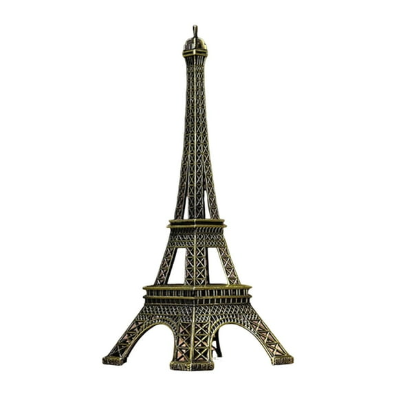 Eiffel Tower Statue Model Architecture Figurine 25cm Sturdy Iron Construction for Living Room Office Home Decor