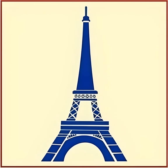 Eiffel Tower Stencil - French France Country Stencils Deco Art Painting DIY Craft Plastic Wall Stencil Home Decoration French words reusable Mylar template - The Artful Stencil