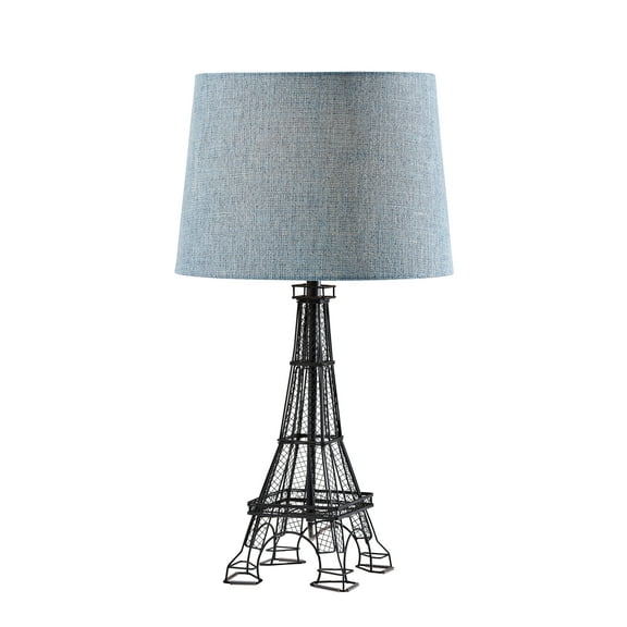 Eiffel Tower Table Lamp- Blue Shade