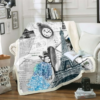 Eiffel tower online blanket walmart