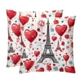 thumbnail image 1 of Eiffel Tower Throw Pillow Covers Set of 2 with Velvet Fabric and Unique Patterns for 16x16, 18x18, 20x20 Inch Throw Pillow Inserts, Throw Pillows, Throw Pillow - for Any Occasion, 1 of 6