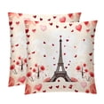 thumbnail image 1 of Eiffel Tower Throw Pillow Covers with Unique Patterns - Set of 2, Available in 16x16, 18x18, and 20x20 Inches for Various Occasions, Sofa, Bed, Chair - Includes Pillow Inserts, Cushion Covers, 1 of 6