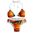 thumbnail image 1 of Eiffel Tower Valentine's Day Women's Bikini Set with Detachable Sponge and Adjustable Strap, Two-Pack, Ideal for Beach and Pool, One-Piece Swimsuits Swimwear Swimsuits, 1 of 1