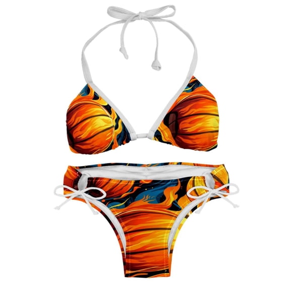 Eiffel Tower Valentine's Day Women's Bikini Set with Detachable Sponge and Adjustable Strap, Two-Pack, Ideal for Beach and Pool, One-Piece Swimsuits Swimwear Swimsuits