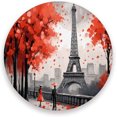thumbnail image 1 of Eiffel Tower Valentines Coasters Absorbent Moisture Non-Slip Drink Coaster Ceramic Stone with Cork Base Desktop Protection Prevent Furniture Damage 4PCS Home Decor, 1 of 6