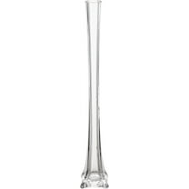 Eiffel Tower Vase 1.5 Inch x 24 Inch, Decorative Clear Glass with Sturdy Base, Wedding Centerpieces, Flower Bouquets, Home Décor, Celebrations, Parties, Event Planning, Arts & Crafts