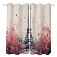 thumbnail image 1 of Eiffel Tower Window Curtain Panels Grommet Blackout Curtains Blackout Curtains for Living Room, 1 of 7