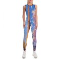 thumbnail image 1 of Eiffel Tower With Flower Women's One Piece Yoga Jumpsuits Leggings Playsuit Gym Suit Fitness Running Athletic Clothes Gym Wear Set, 1 of 6