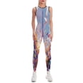 thumbnail image 1 of Eiffel Tower With Flower Women's One Piece Yoga Jumpsuits Leggings Playsuit Gym Suit Fitness Running Athletic Clothes Gym Wear Set, 1 of 6