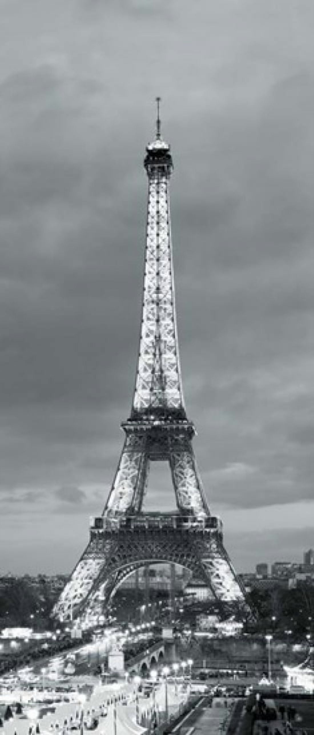Eiffel Tower and Christmas Market Paris France Canvas Art - Panoramic Images (12 x 29)
