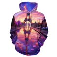 thumbnail image 1 of Eiffel Tower at Dawn Men's Women New Sweatshirt Hoodie Men's Plus Size Sweatshirt Hooded Sweatshirt 3d Printed Street Men's Cloth, 1 of 6