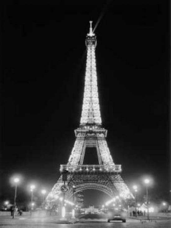 Eiffel Tower at Night Canvas Art - Cyndi Schick (18 x 24)