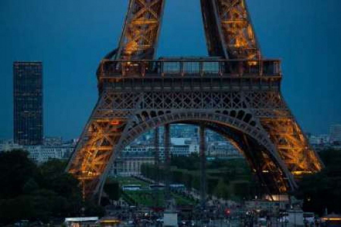 Eiffel Tower at Night V Canvas Art - Erin Berzel (24 x 36)
