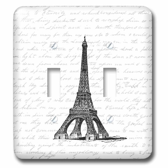 3dRose, Eiffel Tower, double toggle switch