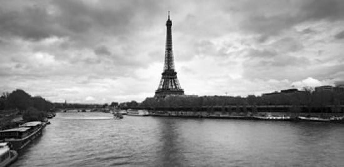 Eiffel Tower from Pont De Bir-Hakeim Paris Ile-De-France France Canvas Art - Panoramic Images (24 x 12)