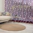 thumbnail image 1 of Eiffel Tulle Curtains with Rod Pocket, Abstract Composition with Towers White Butterflies and Stars Ethereal Display, Sheer Drape for Wedding Party 2 Panels, 7 Sizes, Violet Plum White, by Ambesonne, 1 of 3
